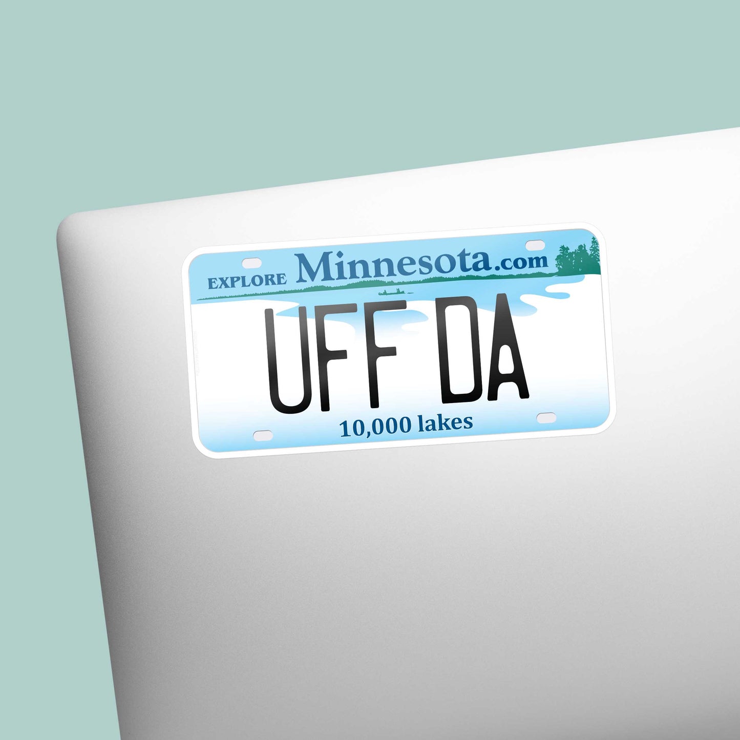 Uff Da Minnesota Bumper Sticker - Cute Midwest Decals
