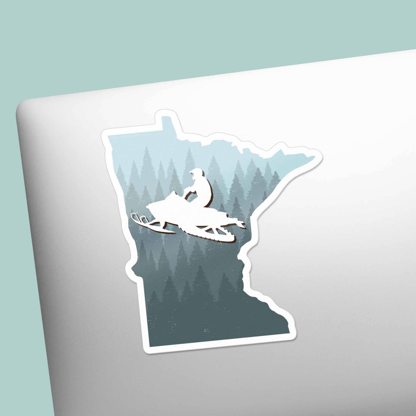 Minnesota Forest Snowmobile Sticker