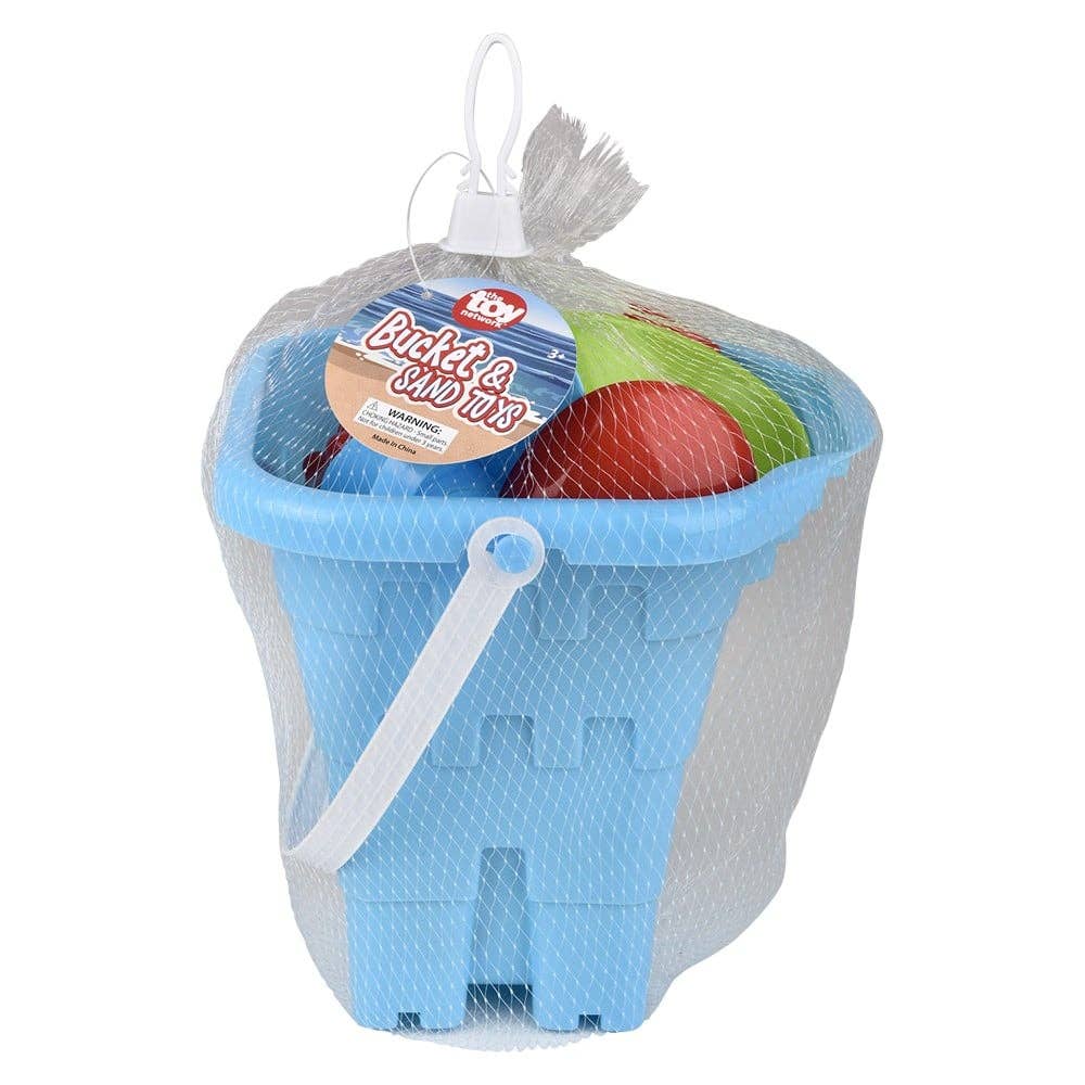 Bucket And 6pc Sand Toys