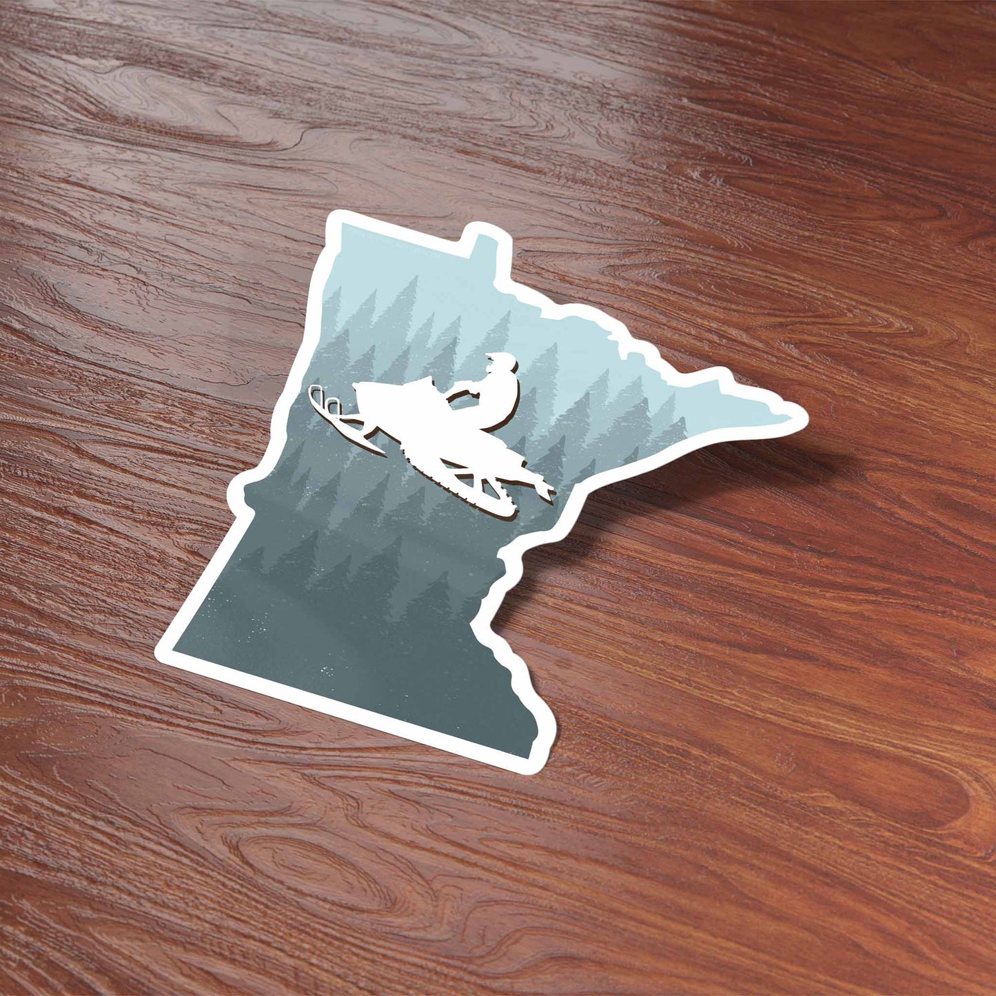 Minnesota Forest Snowmobile Sticker