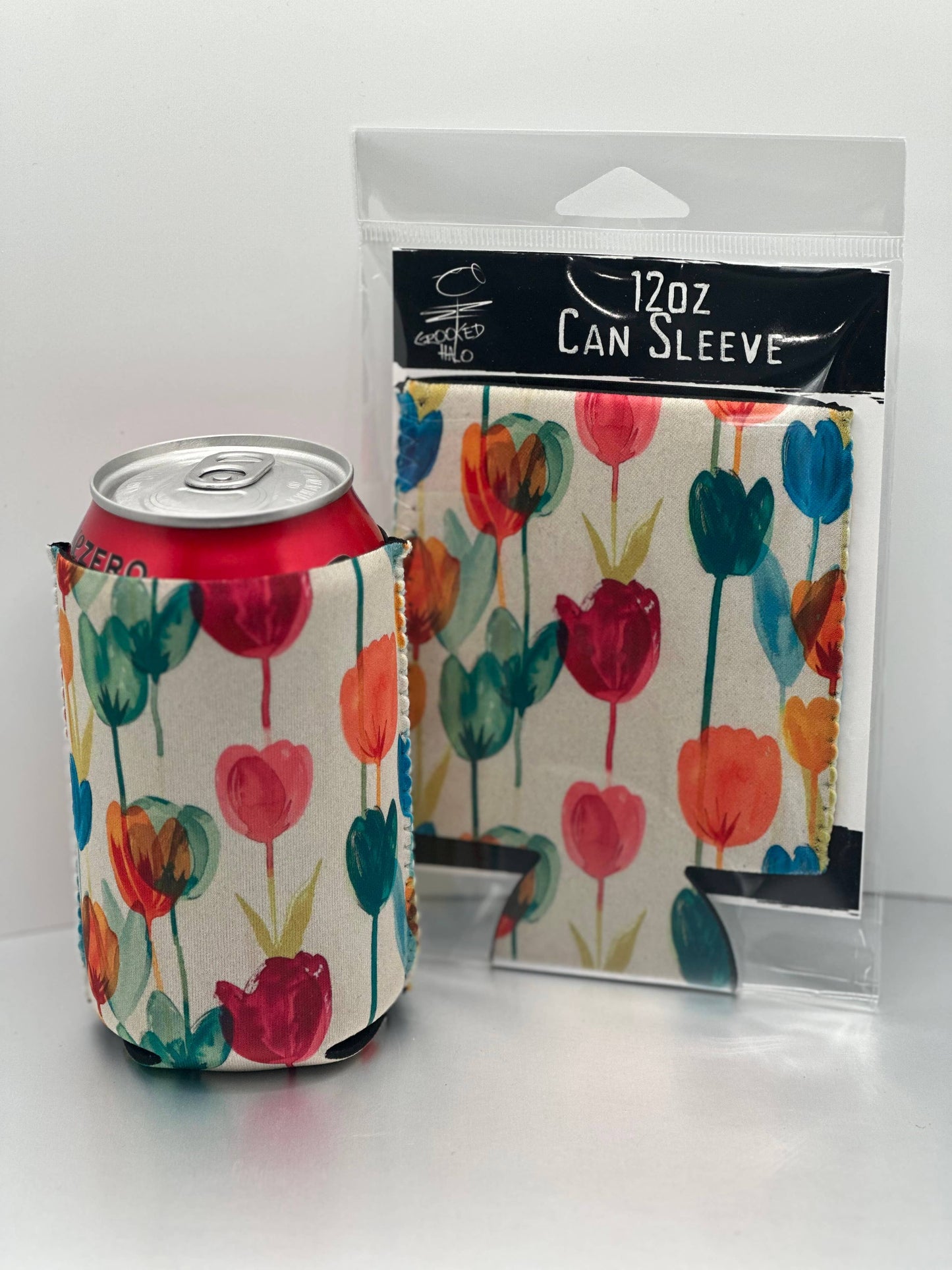 Tulips Neoprene Can Sleeve