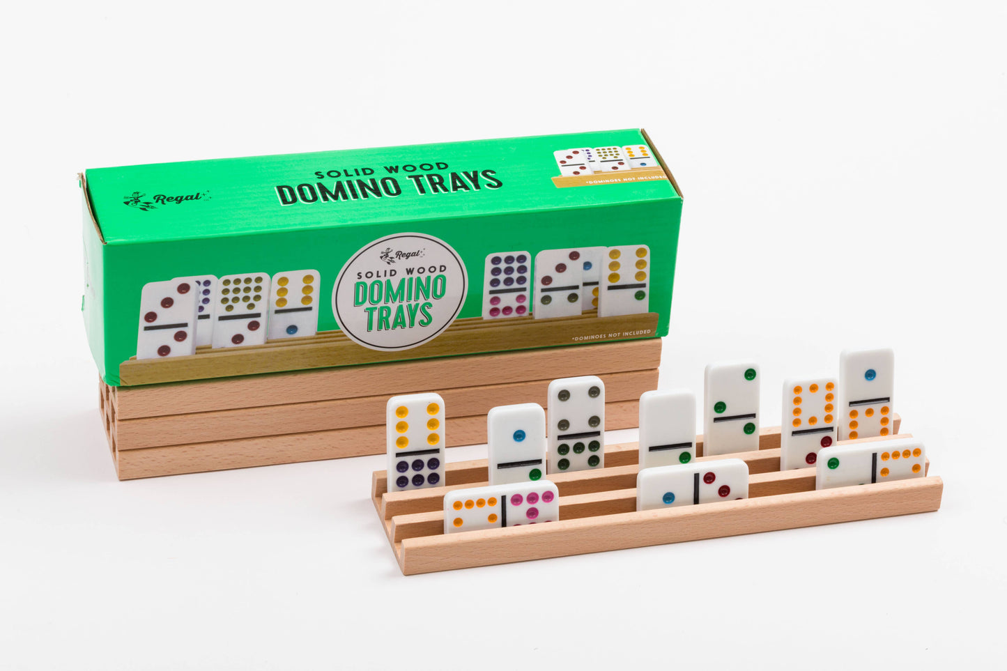 Regal Wooden Domino Trays