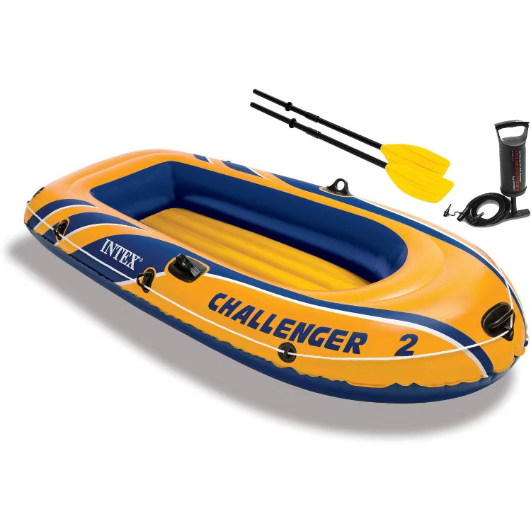 Intex Challenger 2-Person Inflatable Boat Set w/ Pump & Oars