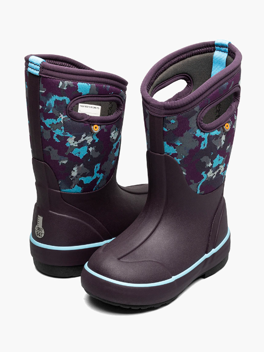 Bogs Big Kids 3 Season Boots Classic II Camo Texture