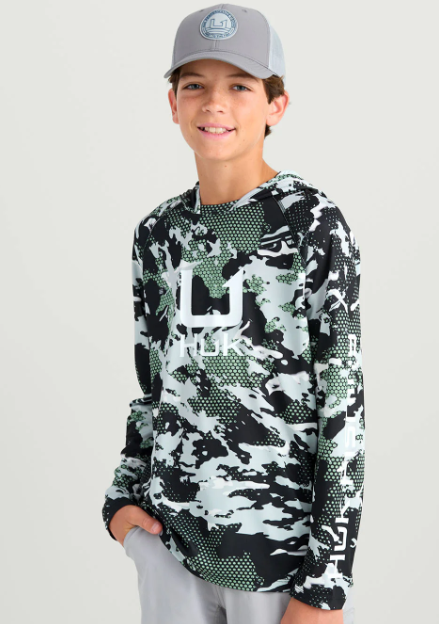 HUK Youth Icon Printed Hoodie