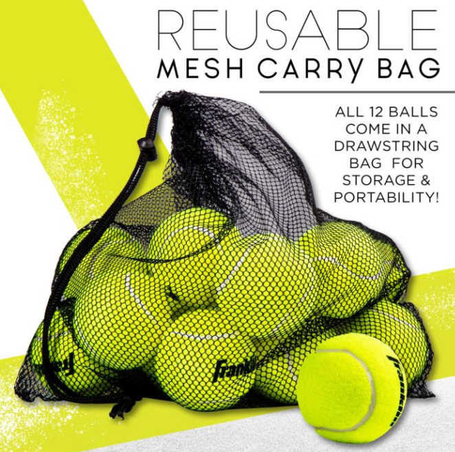 Franklin Tennis Balls, 12 Pack