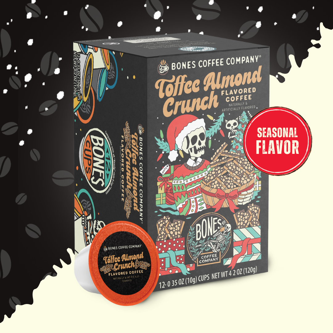 Toffee Almond Crunch Christmas Coffee Pods | 12 | Flavored