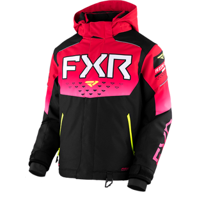 FXR Youth Helium, Black/Raspberry Fade/HiVis