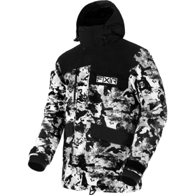 FXR Men's Chute Jacket, White Camo