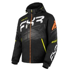 FXR Men's Boost 2-in-1 Jacket, Black/Orange/Hi Vis