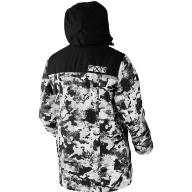 FXR Men's Chute Jacket, White Camo