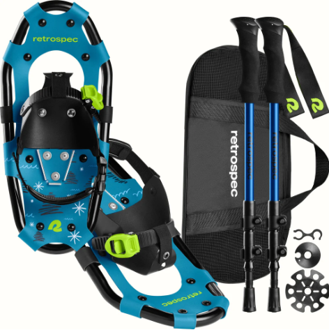 Retrospec Youth Drifter Snowshoe Bundle