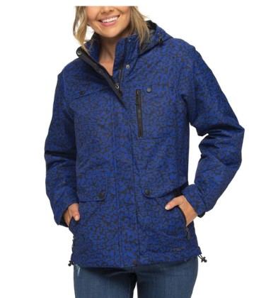 Arctix Women's Daybreak Insulated Jacket, Leopard Royal Blue