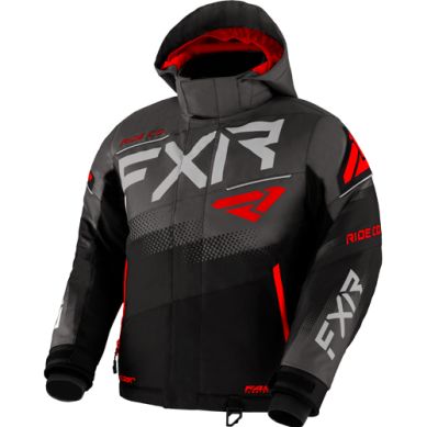 FXR Child Boost Jacket, Charcoal/Red