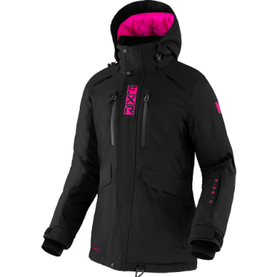FXR Women's Aerial Jacket, Black/E-Pink