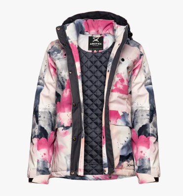 Pink XS/S hot watercolor anorak jacket