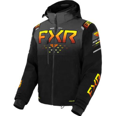 FXR Men's Helium 2 in 1 Jacket, Black/Char/Inferno