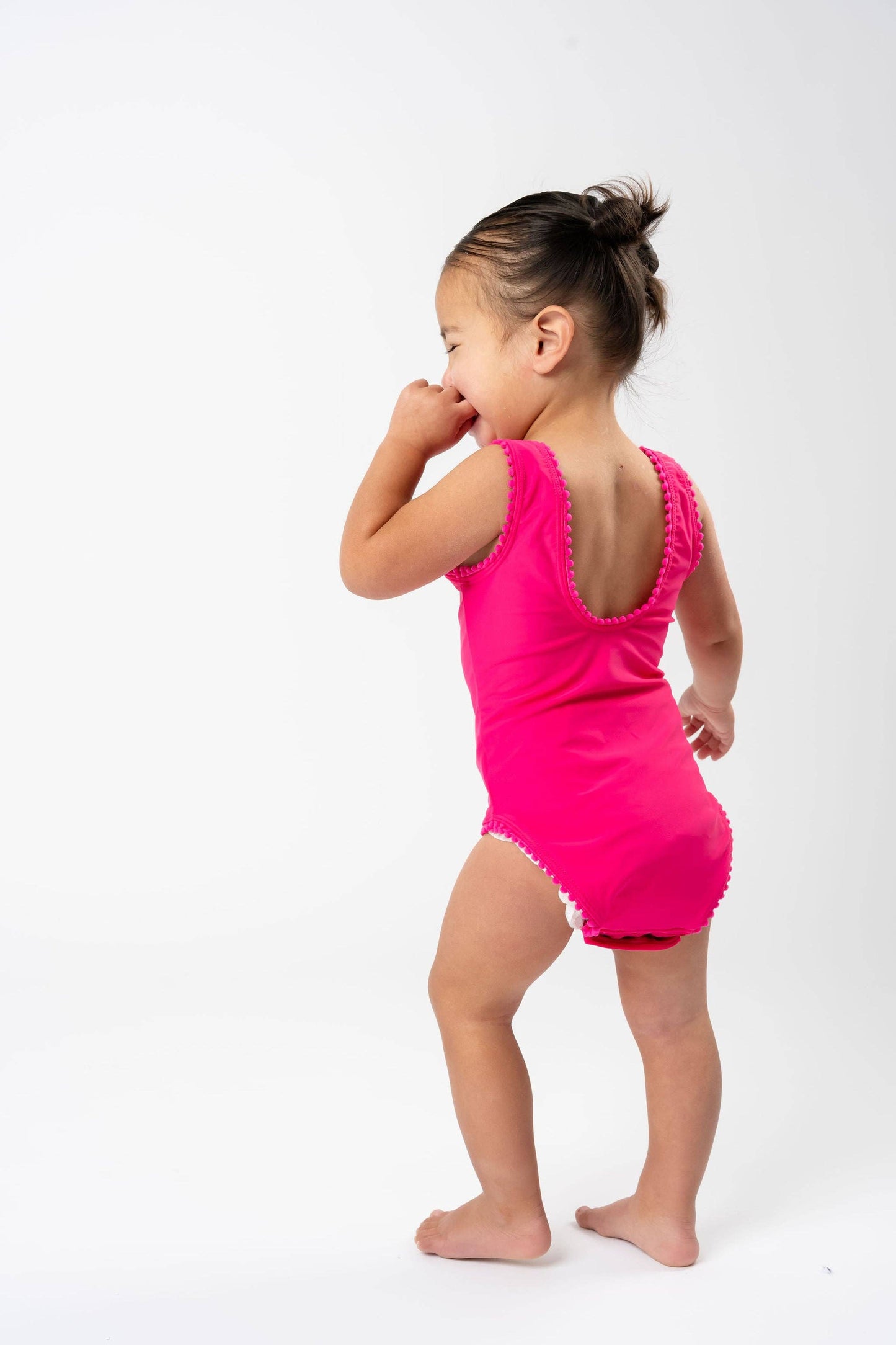 Hibiscus Bow Tie Kids One Piece