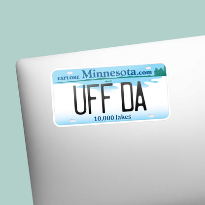 Uff Da Minnesota Bumper Sticker - Cute Midwest Decals