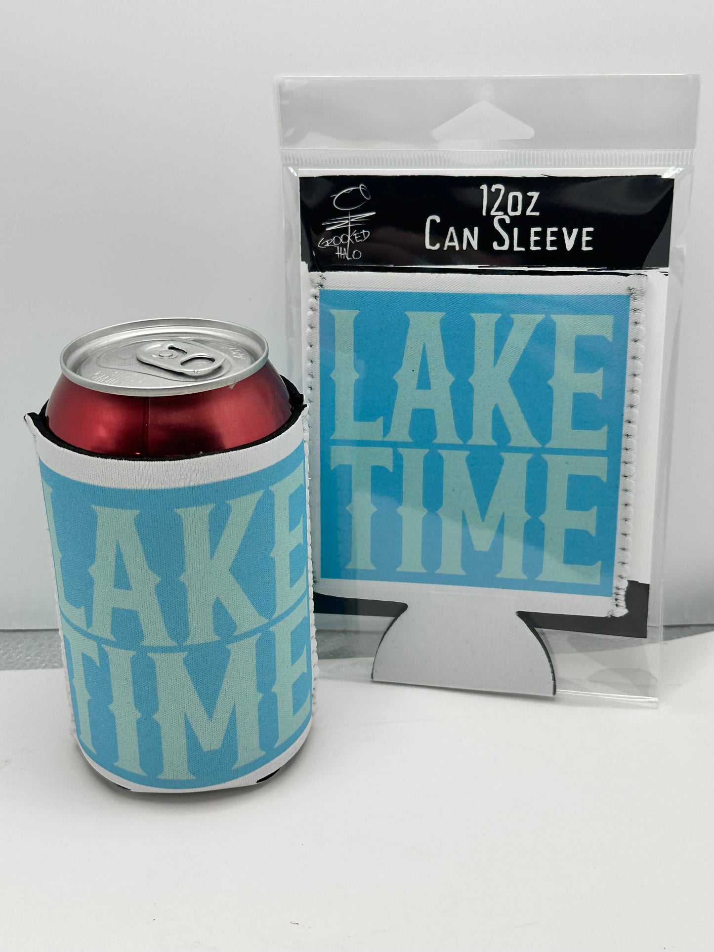 LAKE TIME (Blue) Neoprene Can Sleeve