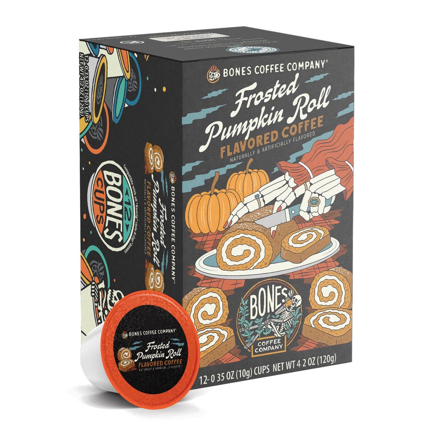 Frosted Pumpkin Roll Coffee Pods | 12 | Flavored Coffee