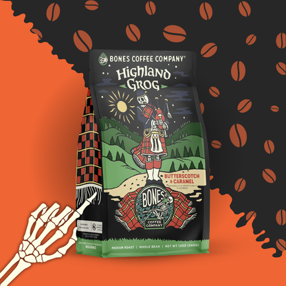 Highland Grog Flavored Coffee | 12oz | Whole Bean & Ground