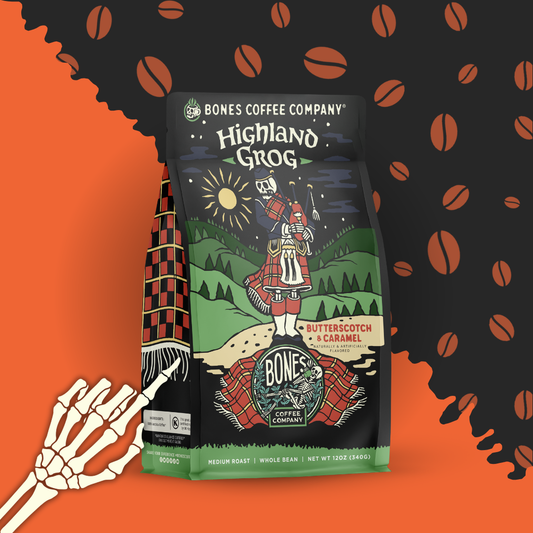 Highland Grog Flavored Coffee | 12oz | Whole Bean & Ground