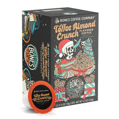 Toffee Almond Crunch Christmas Coffee Pods | 12 | Flavored