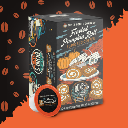 Frosted Pumpkin Roll Coffee Pods | 12 | Flavored Coffee
