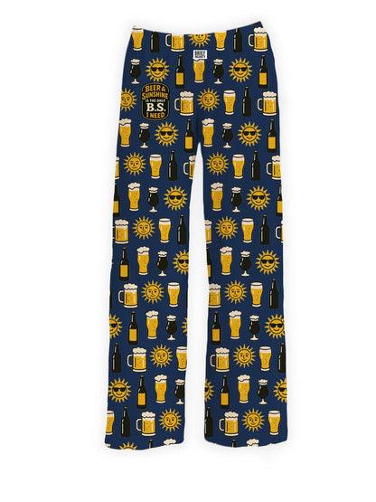 Beer & Sunshine is the Only B.S. I Need Lounge Pants
