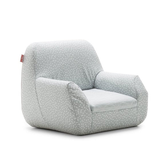 Big Joe Mid Mod Lightweight Molded Structured Chair, Frolic Wonderland Lenox, Durable Woven Polyester, 2 feet