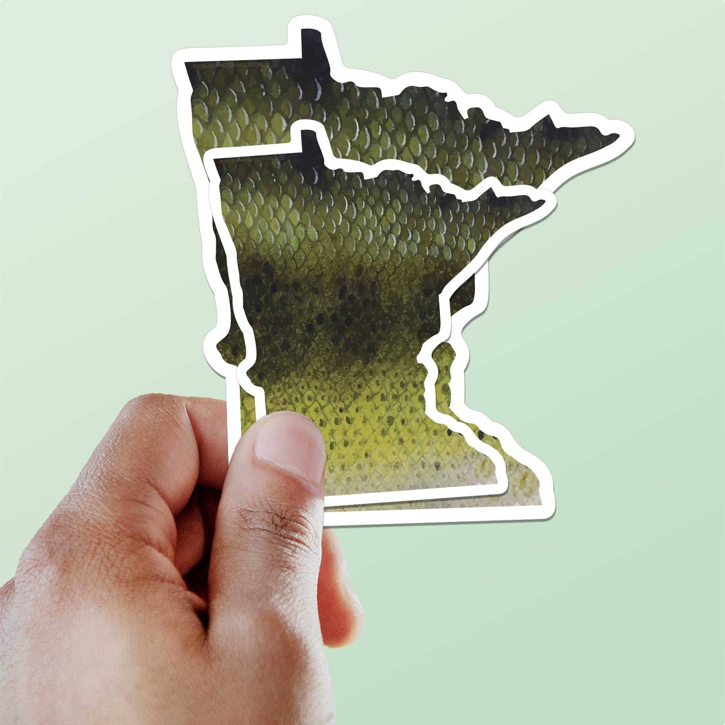 sticker Largemouth Bass Minnesota Fishing - MN Fish Decal