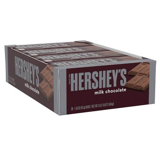 Hershey's Milk Chocolate Bar, 1.55 oz 36 Count