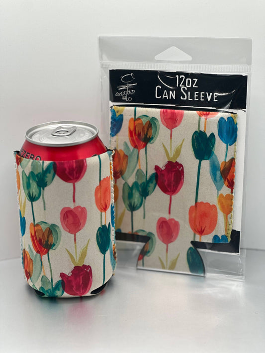 Tulips Neoprene Can Sleeve