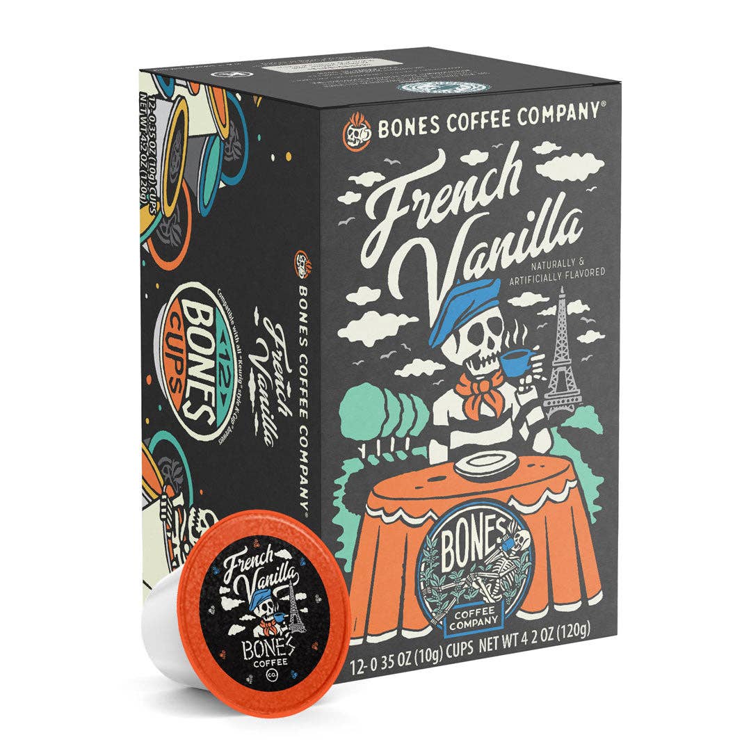 French Vanilla Coffee Pods | 12 Count | Flavored Coffee