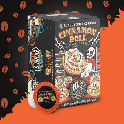 Cinnamon Roll Coffee Pods | 12 Count | Flavored Coffee Pods