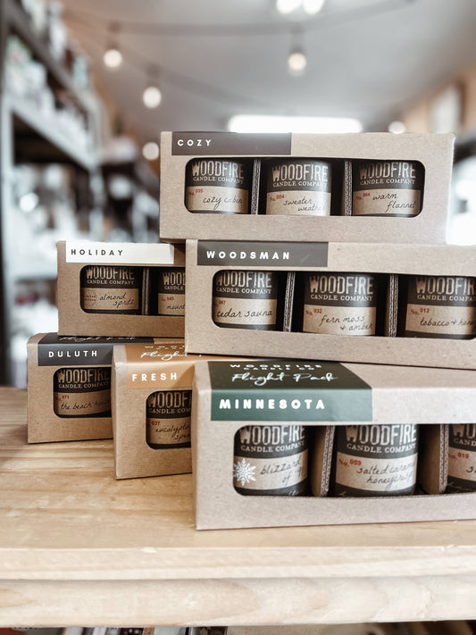 Woodfire Candle Flight Pack - Duluth Minnesota