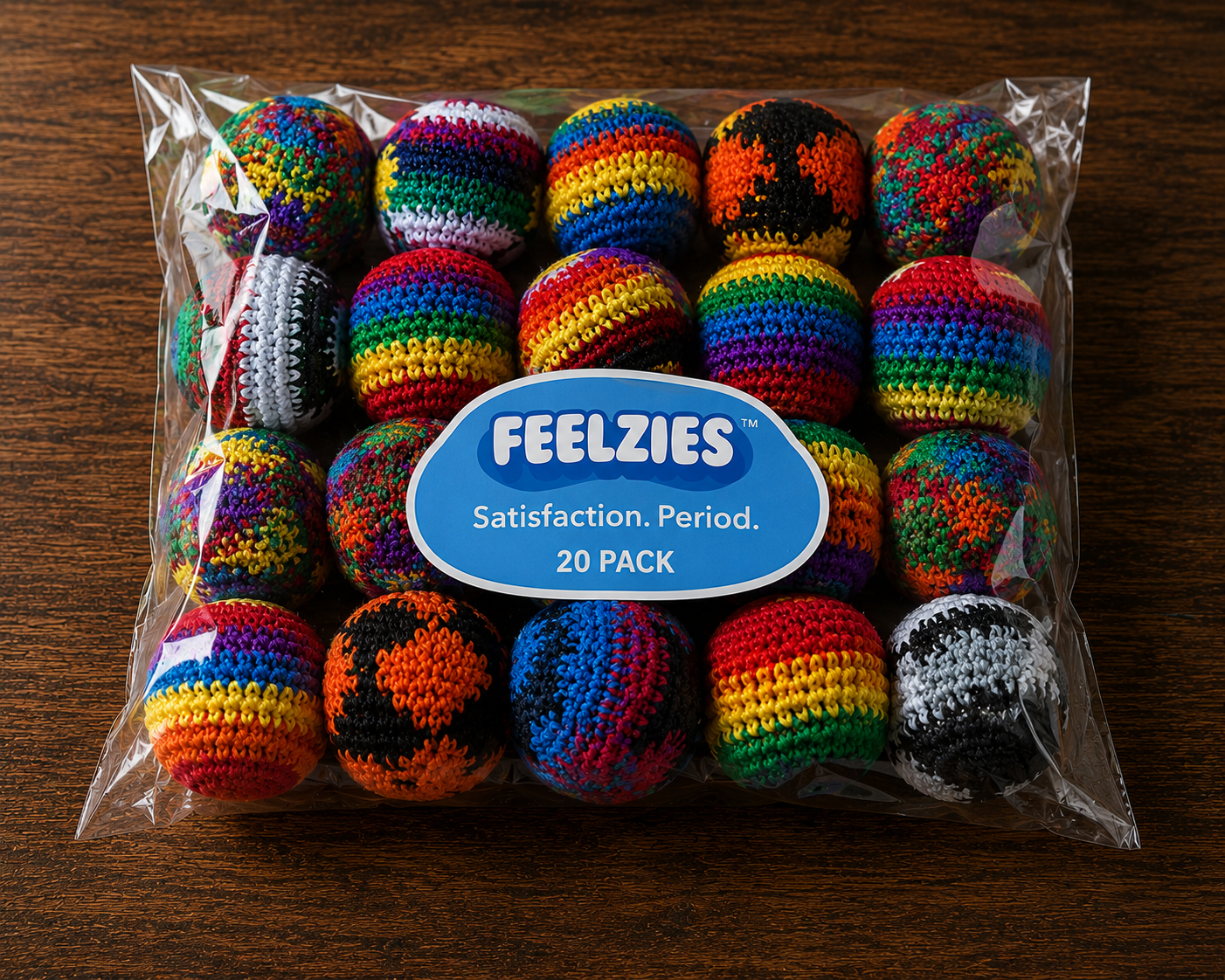 Feelzies™ Competition Footbags – Assorted Hacky Sacks