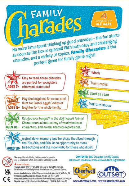 Family Charades Retro Design