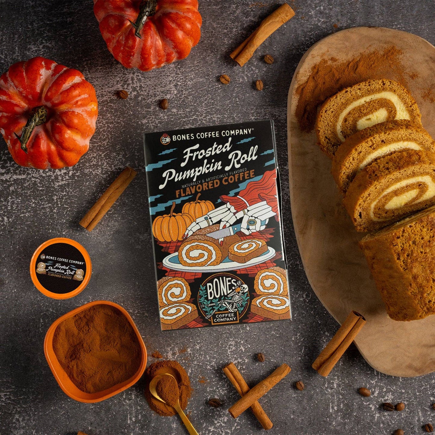 Frosted Pumpkin Roll Coffee Pods | 12 | Flavored Coffee