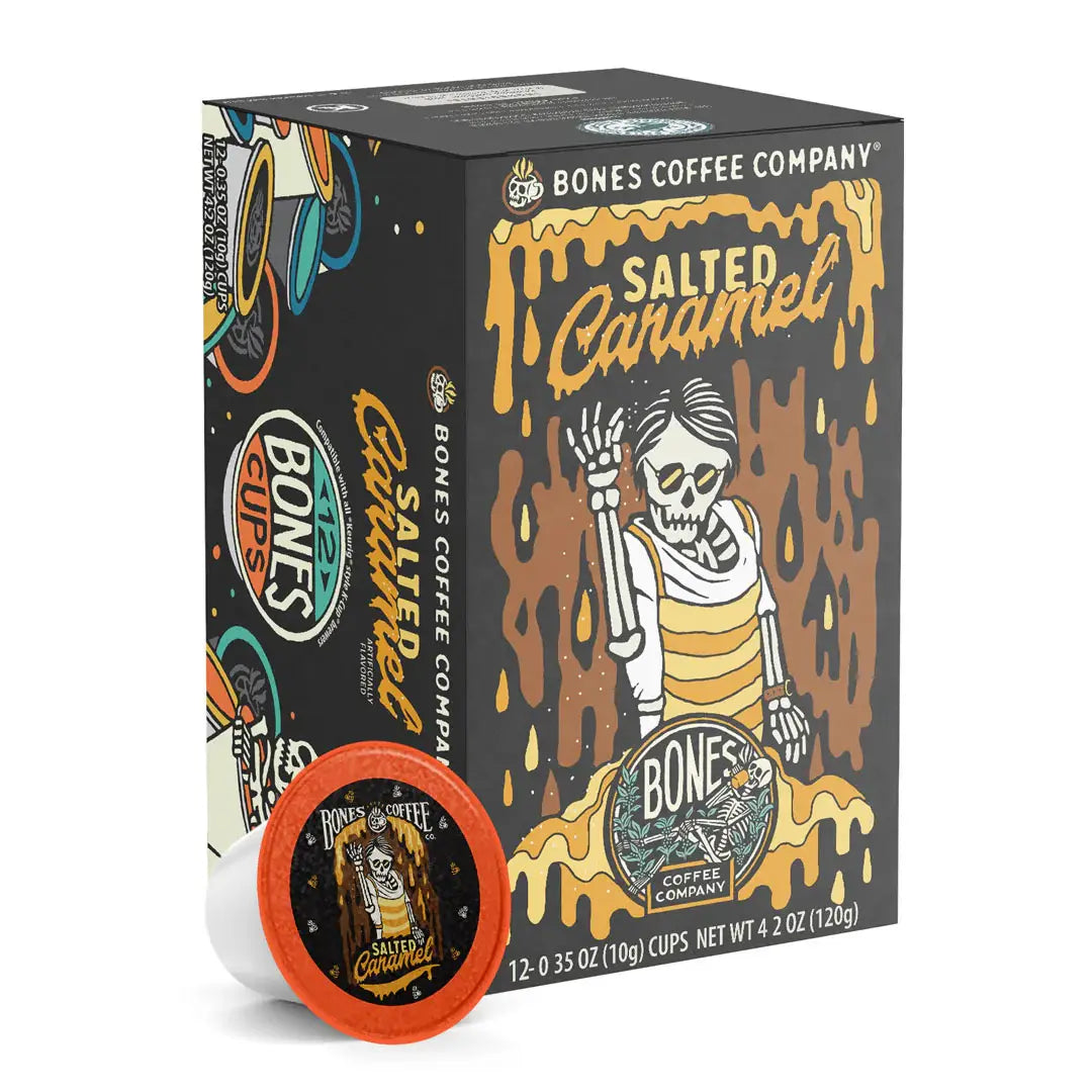 Salted Caramel Coffee Pods | 12 Count | Flavored Coffee