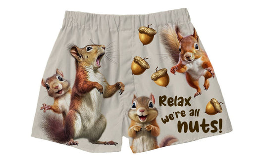 Relax We're All Nuts Boxer Shorts