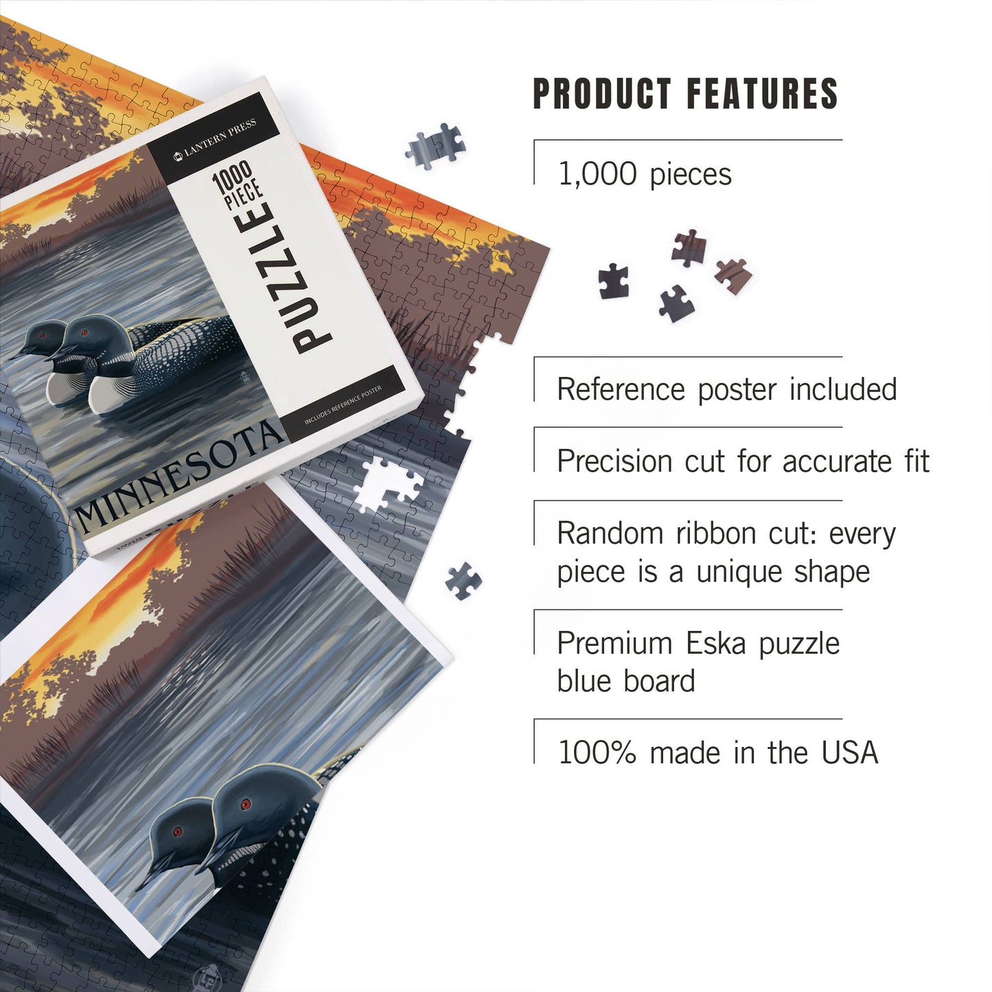 1000 PIECE PUZZLE Minnesota Loons