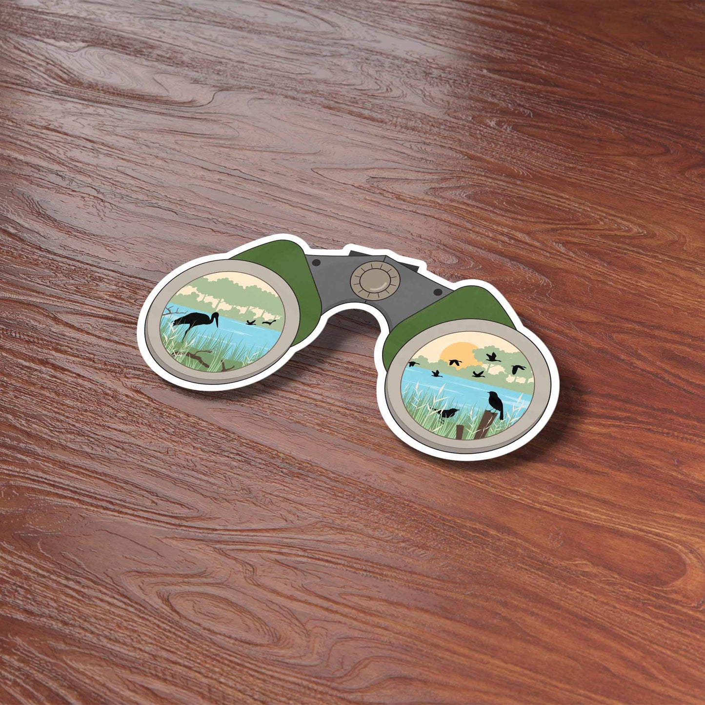 Binoculars Birdwatching Sticker