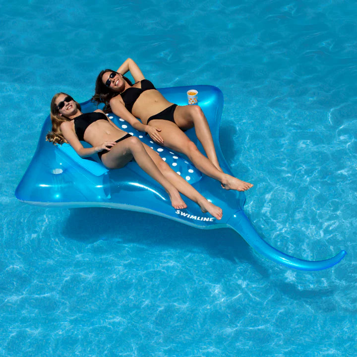 Swimline Giant Manta Ray Inflatable Ride-On