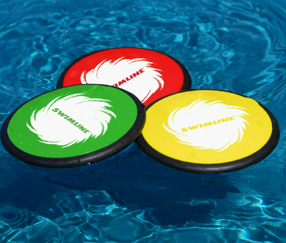 Swimline Disc Skippers Swimming Pool Game - 10" - Set of 3