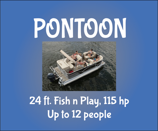 Pontoon Rental - 24 ft Fish n' Play