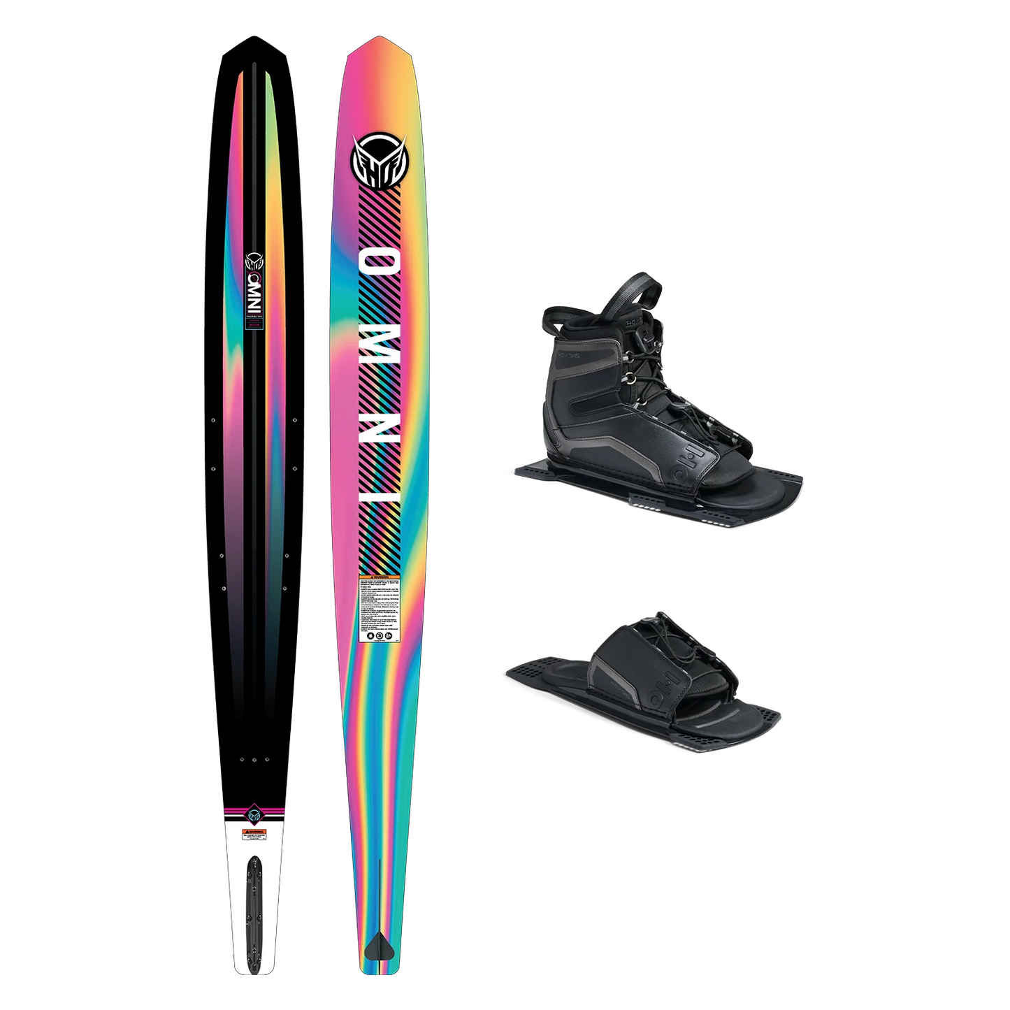 H.O. Sports Women's Omni 67" Slalom Water Ski w/ Stance Black