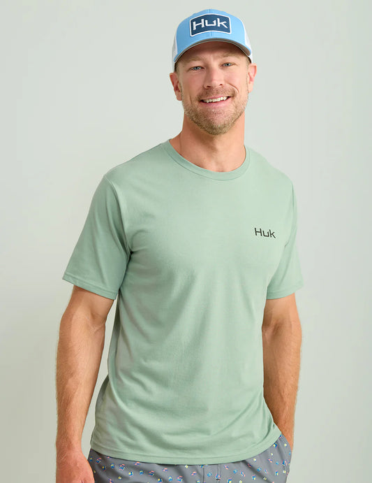 HUK Men's KC Badge Series Tee