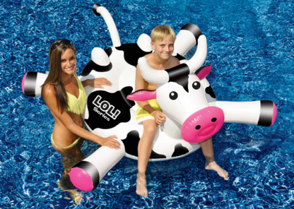 Swimline Giant Ride-On Crazy Cow Float